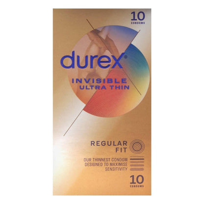 Durex｜Invisible Ultra Thin 超薄敏感乳膠安全套｜34mm｜10片