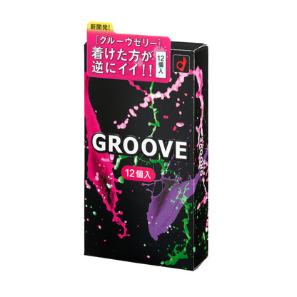 岡本 Okamoto GROOVE 雙潤滑貼合安全套 / 33mm / 6片裝