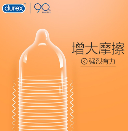 Durex 杜蕾斯 Excita Ribbed 螺旋紋乳膠安全套 12片裝