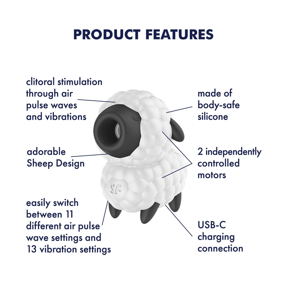 Satisfyer｜Dreamy Sheep 陰蒂吸啜震動器