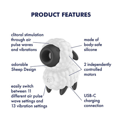 Satisfyer｜Dreamy Sheep 陰蒂吸啜震動器