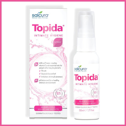 Salcura｜Topida 草本私密護潔噴霧｜平衡pH舒緩不適 - 50ml