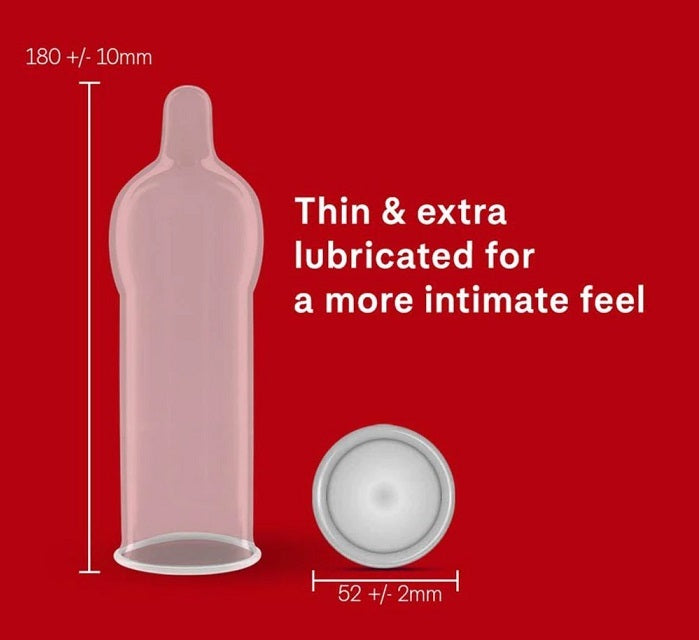 Durex｜Fetherlite Elite 超薄特潤乳膠安全套｜33mm｜12片