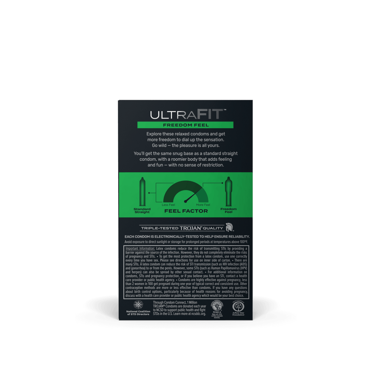 Trojan 戰神 Ultra Fit Comfort Feel (Ultra Flared) 前半寬身乳膠安全套 / 34.7mm / 10片裝