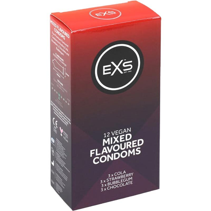 EXS 混合香味乳膠安全套 / 54mm / 12片裝