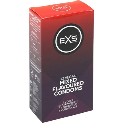 EXS 混合香味乳膠安全套 / 54mm / 12片裝
