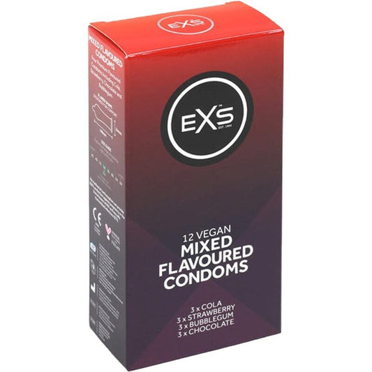 EXS 混合香味乳膠安全套 / 54mm / 12片裝